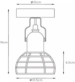 Spot Lucide 08927/01/35 POLA 1xE27/60W/230V albastru