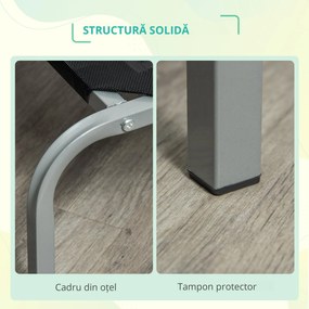 PawHut Saltea pliabila pentru caini, spatii interioare si exterioare, material care permite trecerea aerului, 130x90x20cm, pana la 32kg