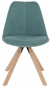 Scaun, material textil verde mentol/lemn fag, SABRA