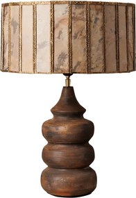 Lampa de masa, din ceramica si metal, D40cm, Tierra