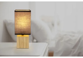 Lampă de masă VALENTINO 1xE27/7W/230V negru/maro Globo 21628B