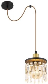 Pendul design modern COMMA alama mat, negru 15cm