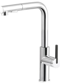 Deante BKM_073M - Baterie chiuvetă cu duș extractibil MOMI crom lucios