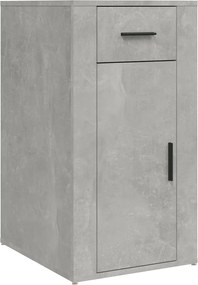 vidaXL Dulap de birou, gri beton, 40x49x75 cm, lemn prelucrat