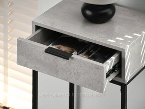 Măsuță consolă Norma S (beton + negru). 1110827