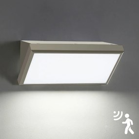 Brilagi-LED Aplica de perete LED pentru exterior cu senzor TRIANGLE, 20W, 230V, gri, IP65