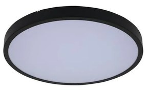 Plafonieră LED RGB dimabilă pentru baie Rabalux 71441 ALENZO 36W/230V IP44 Wi-Fi negru + telecomandă