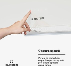 Klarstein Kronleuchter L, hotă tip insulă, 60 cm, evacuare 577 m³/h, LED, touch, alb