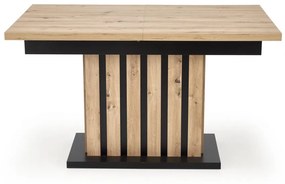 Masa extensibila Lamello stejar artizan/negru L130-180xl80xh76 cm