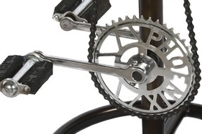 Scaun inalt de bar din piele naturala si metal, stil industrial ,"Rotor"