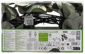 Instalație LED solară Aigostar 110xLED/4m IP65 alb cald eucalipt