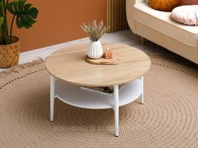 Măsuță de cafea Randolf Xl (sonoma + alb). 1111706