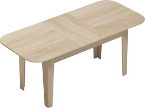 HOMCOM Masă Ovală Extensibilă pentru Dining, 140-180 cm, Stejar | Aosom Romania