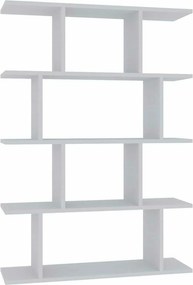 Biblioteca HARMON, alb, PAL melaminat, 90x25x127 cm