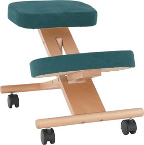 Scaun ergonomic, petrol/ fag, FLONET