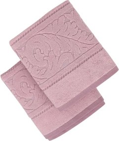 Set 2 prosoape din bumbac Sultan, 50 x 90 cm, roz