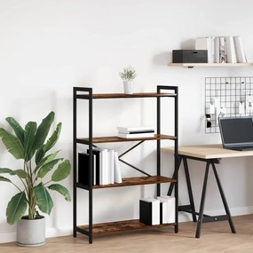 vidaXL Bibliotecă Stejar afumat 80 x 30 x 118 cm Lemn compozit