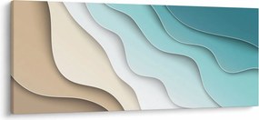 Tablou abstract cu plaja mării (120x50 cm)