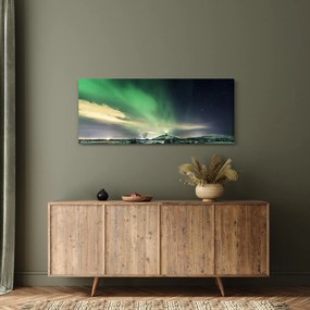 Tablou cu Aurora Borealis (120x50 cm)