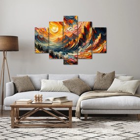 Tablou - Munte acoperit de soare (150x105 cm)