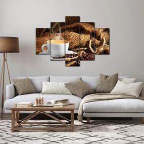 Tablou - O ceașcă de cafea (150x105 cm)