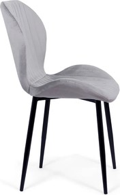 RESIGILAT - Scaune living din catifea BUC 248U gri