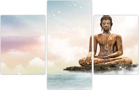 Tablou - Buddha care supraveghează pământul (90x60 cm)