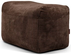 Fotoliu bean bag maro închis cu tapițerie din catifea reiată Plus 70 Lounge – SLOWDOWN