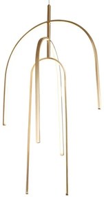 Lustră LED pe cablu dimabilă LED/80W/230V auriu Zambelis 1931