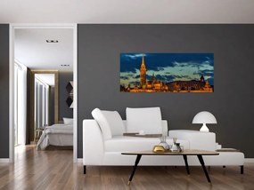 Tablou cu construcție iluminată (120x50 cm)