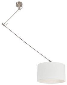 Lampă suspendată din oțel cu umbră 35 cm reglabilă alb - Blitz I.