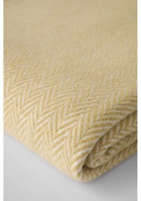 Pled din amestec de bumbac Euromant Skyline, 140 x 180 cm, gri - maro