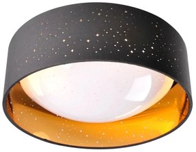 Plafonieră LED TULUZA LED/18W/230V d. 32 cm negru