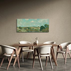 Tablou - Alfred Sisley,  Meadow, reproducere (120x50 cm)