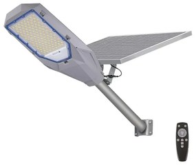 Proiector LED dimabil cu panou solar LED/200W/20000 mAh 6500K IP65 gri