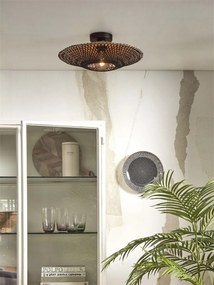 Plafoniera eco din bambus Kalimantan 44cm nat/bl