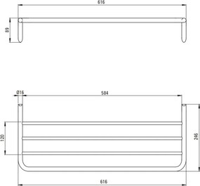 Silia etajera finisaj negru