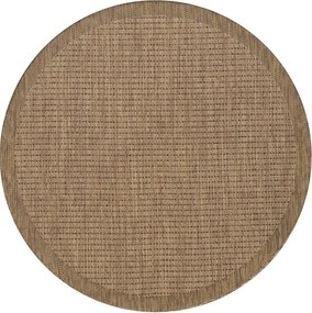 Covor pentru exterior și interior în culoare naturală rotund ø 160 cm Giza 1410 – Ayyildiz Carpets