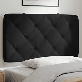 vidaXL Pernă tăblie de pat, negru, 80 cm, catifea