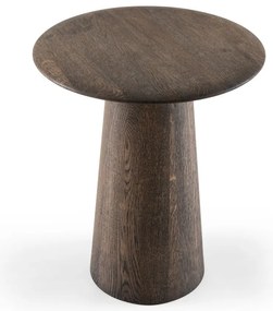 Măsuță auxiliară rotundă din lemn de stejar ø 40 cm Mushroom – Gazzda