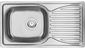 Chiuveta bucatarie inox cu picurator crom Deante, Doppio