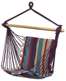 HR HAMAC SUSPENDAT RED&BLUE STRIPE100X55