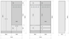 Set de hol Mie White