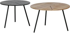 Măsuță auxiliară WOOOD Rodi, ⌀ 60 cm, maro