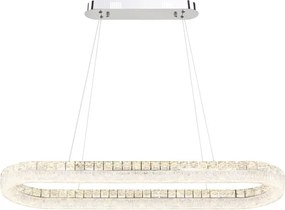 Globo 67387-40 - Candelabru LED reglabil pe cablu LAUREL 40W/230V sticlă clară+telecomandă