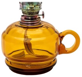 Lampă cu gaz lampant MONIKA 34 cm chihlimbariu