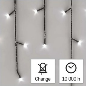 Instalație LED de Crăciun de exterior 200xLED/8 moduri 8,6m IP44 alb rece