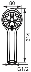 Para dus Ferro Sole, cu 3 functii, crom - S300