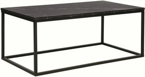 Masuta ROSSI A, negru cu efect de marmura/negru, PAL melaminat/metal,