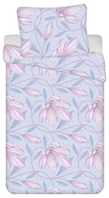 Lenjerie de pat din bumbac albastru-roz 4 piese 140x200 cm Orona - Jerry Fabrics